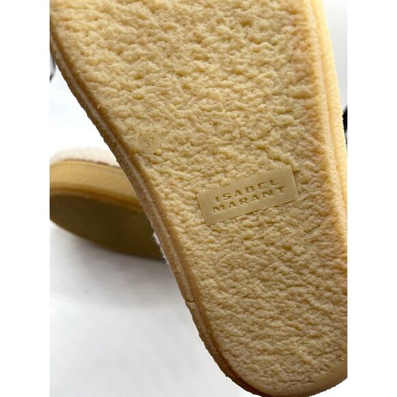 Isabel Marant Frieze Sherpa Fur Boot in Ecru White Size EU 37 - Picture 10 of 11